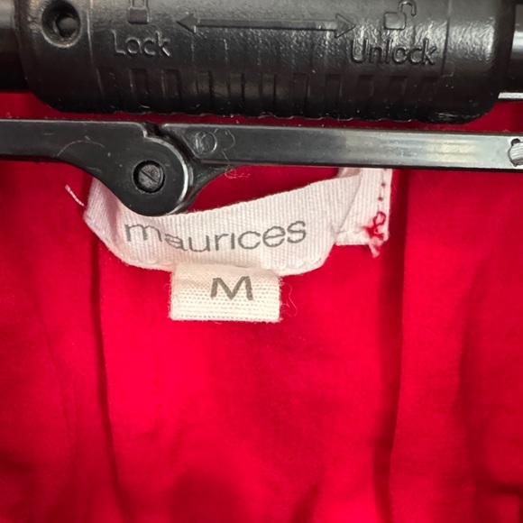 Maurices Red Ruffle Blouse - Picture 2 of 2